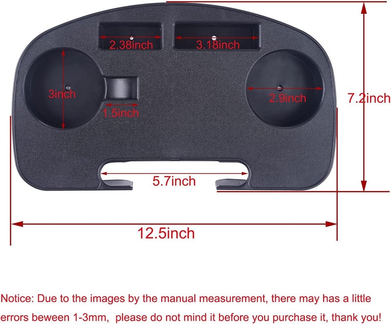 Hanperal 2Pack Zero Gravity Chair Cup Holder for Zero Gravity Chair, Upgraded Version Cup Holder, Universal Clip On Chair Table with Mobile Device Slot and Snack Tray/Black - Image 2